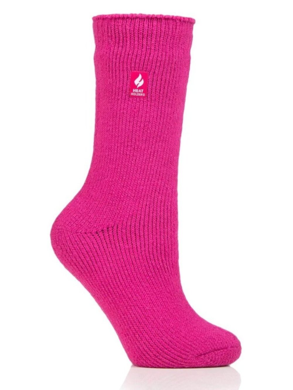Heat Holders Unisex Dahlia LITE Crew Socks Women's 5-9 / Men's 4-8 Bright Pink